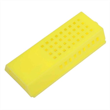 Good Land Bee Supply Beekeeping Queen Bee Cage Yellow Plastic - 3 Inch x 1-1/2 Inch x 1/2 Inch GLQCAGE-Y